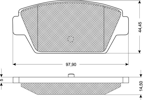 Procodis France PF1154 - Тормозные колодки, дисковые, комплект autospares.lv