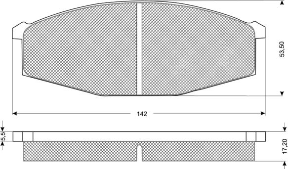 Procodis France PF1156 - Тормозные колодки, дисковые, комплект autospares.lv