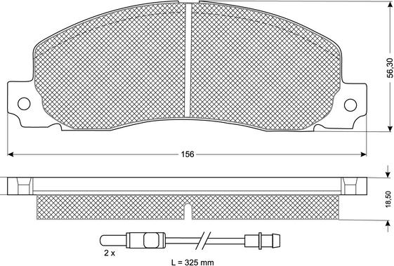 Procodis France PF1165 - Тормозные колодки, дисковые, комплект autospares.lv