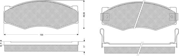 Procodis France PF1109 - Тормозные колодки, дисковые, комплект autospares.lv