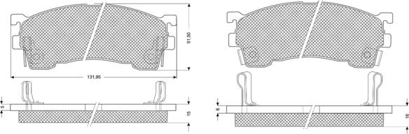 Procodis France PF1102 - Тормозные колодки, дисковые, комплект autospares.lv