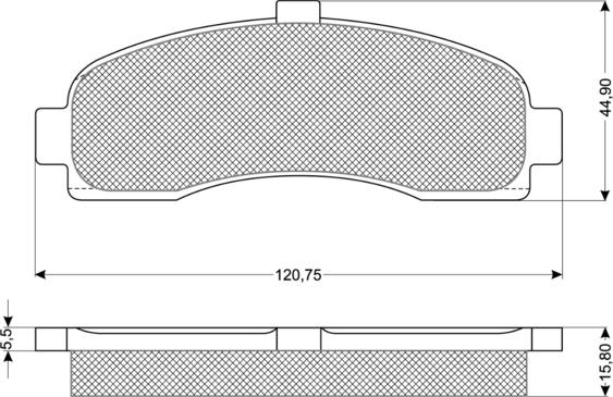 Procodis France PF1110 - Тормозные колодки, дисковые, комплект autospares.lv