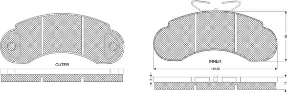 Procodis France PF1113 - Тормозные колодки, дисковые, комплект autospares.lv