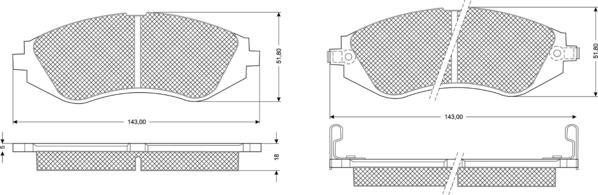 Procodis France PF1180 - Тормозные колодки, дисковые, комплект autospares.lv