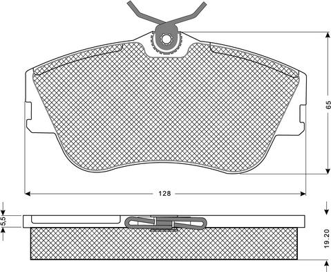 Procodis France PF1182 - Тормозные колодки, дисковые, комплект autospares.lv