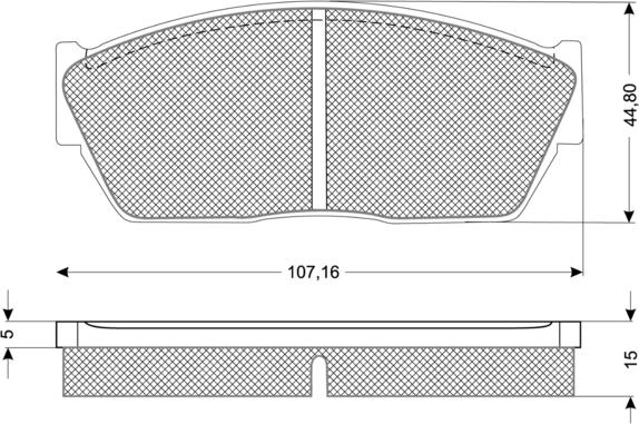 Procodis France PF1135 - Тормозные колодки, дисковые, комплект autospares.lv