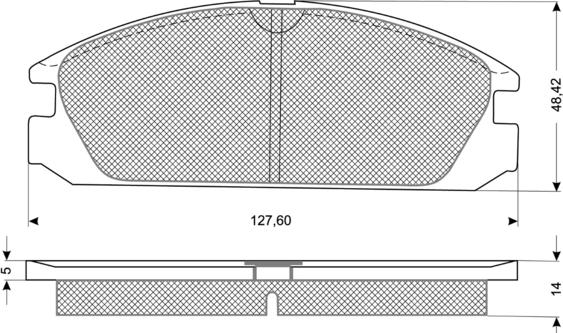 Roadhouse 2228.00 - Тормозные колодки, дисковые, комплект autospares.lv