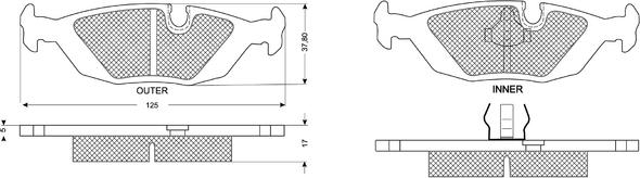 Procodis France PF1130 - Тормозные колодки, дисковые, комплект autospares.lv