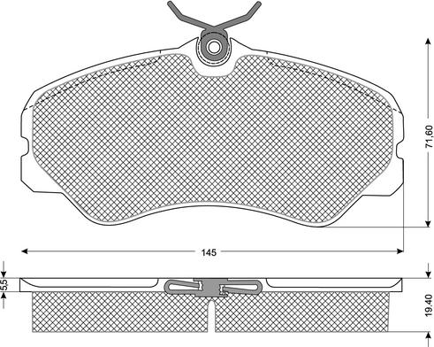 Procodis France PF1131 - Тормозные колодки, дисковые, комплект autospares.lv