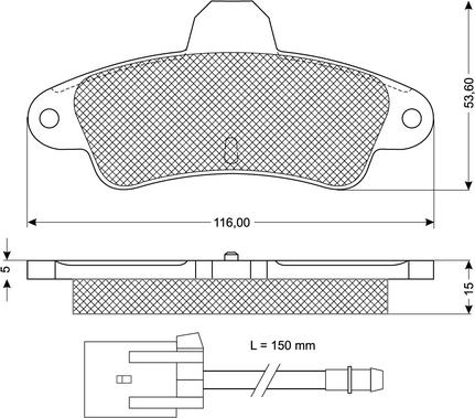 Procodis France PF11201 - Тормозные колодки, дисковые, комплект autospares.lv