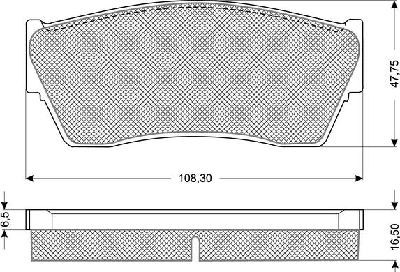 Procodis France PF1179 - Тормозные колодки, дисковые, комплект autospares.lv