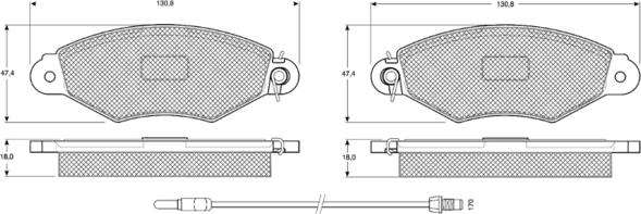 Procodis France PF11751 - Тормозные колодки, дисковые, комплект autospares.lv