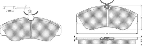 Procodis France PF1173 - Тормозные колодки, дисковые, комплект autospares.lv