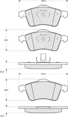 Procodis France PF1391 - Тормозные колодки, дисковые, комплект autospares.lv