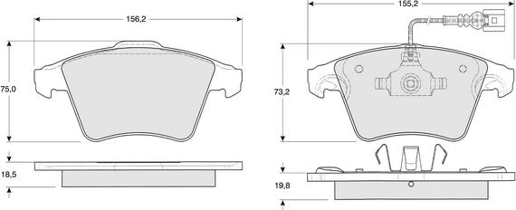 Procodis France PF1393 - Тормозные колодки, дисковые, комплект autospares.lv