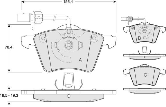 Procodis France PF1392 - Тормозные колодки, дисковые, комплект autospares.lv