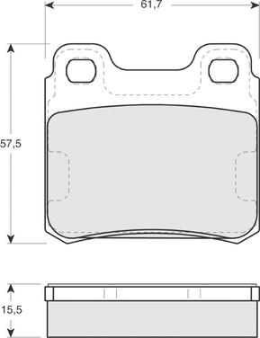 Procodis France PF1349 - Тормозные колодки, дисковые, комплект autospares.lv