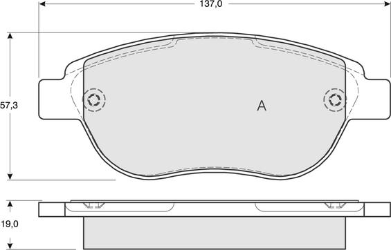 FERRON TOP04020167 - Тормозные колодки, дисковые, комплект autospares.lv