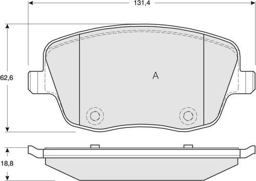 Procodis France PF1359 - Тормозные колодки, дисковые, комплект autospares.lv