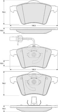 Procodis France PF1358 - Тормозные колодки, дисковые, комплект autospares.lv