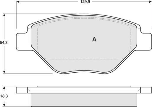 Procodis France PF1353 - Тормозные колодки, дисковые, комплект autospares.lv