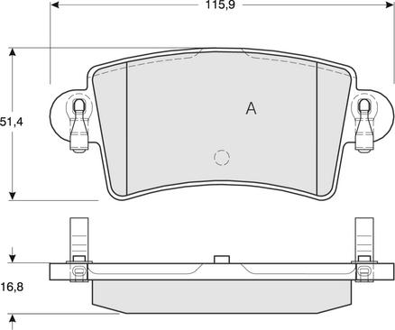 Procodis France PF1352 - Тормозные колодки, дисковые, комплект autospares.lv