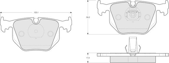 Procodis France PF1319 - Тормозные колодки, дисковые, комплект autospares.lv