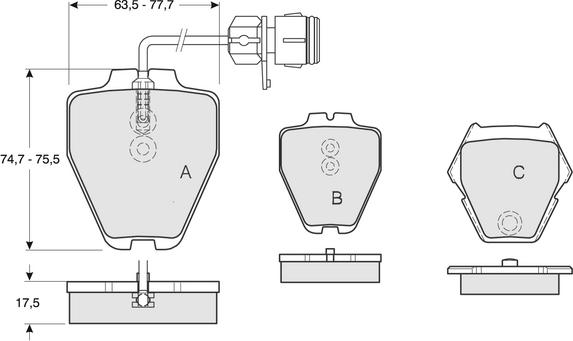 Procodis France PF1315 - Тормозные колодки, дисковые, комплект autospares.lv