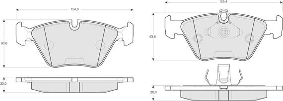 Procodis France PF1318 - Тормозные колодки, дисковые, комплект autospares.lv