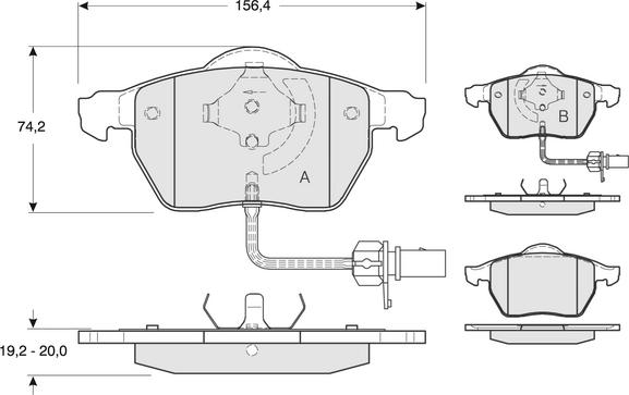 Procodis France PF1313 - Тормозные колодки, дисковые, комплект autospares.lv