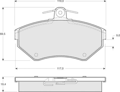 Procodis France PF1312 - Тормозные колодки, дисковые, комплект autospares.lv