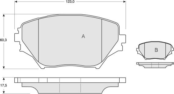 4U Autoparts 37399TY - Тормозные колодки, дисковые, комплект autospares.lv