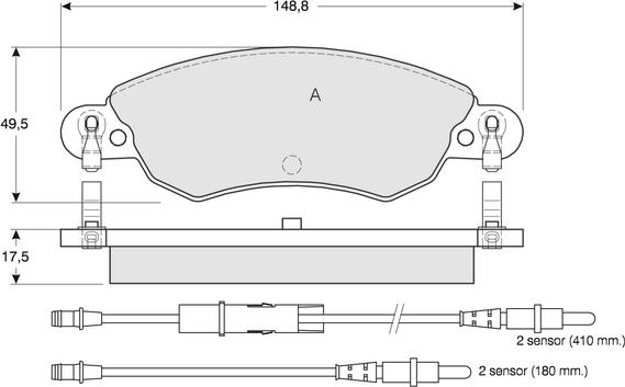 Procodis France PF1330 - Тормозные колодки, дисковые, комплект autospares.lv