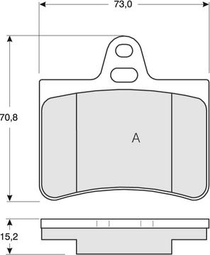 GMC 2330501 - Тормозные колодки, дисковые, комплект autospares.lv