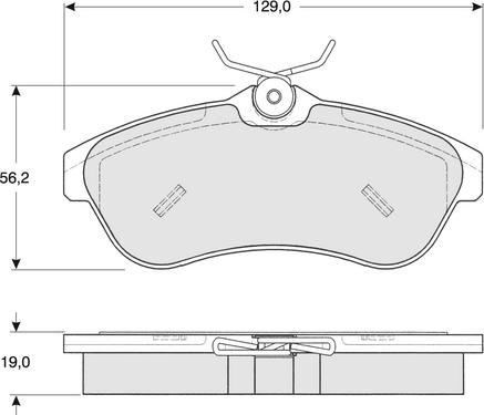 Procodis France PF1329 - Тормозные колодки, дисковые, комплект autospares.lv