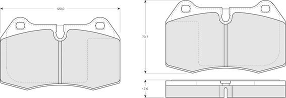 Procodis France PF1324 - Тормозные колодки, дисковые, комплект autospares.lv