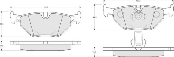 Procodis France PF1321 - Тормозные колодки, дисковые, комплект autospares.lv