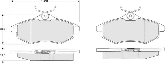 Procodis France PF1328 - Тормозные колодки, дисковые, комплект autospares.lv