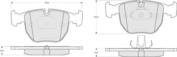 Procodis France PF1323 - Тормозные колодки, дисковые, комплект autospares.lv