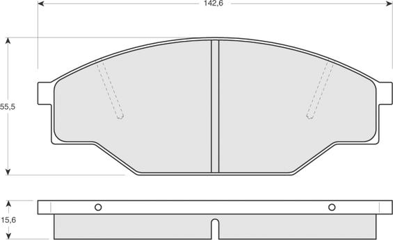 Remsa 197.10 - Тормозные колодки, дисковые, комплект autospares.lv