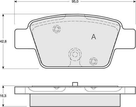 Procodis France PF1251 - Тормозные колодки, дисковые, комплект autospares.lv