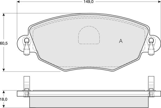 Procodis France PF1258 - Тормозные колодки, дисковые, комплект autospares.lv