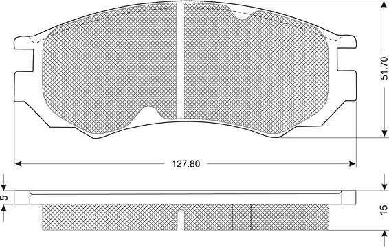 Ashuki 10804501 - Тормозные колодки, дисковые, комплект autospares.lv