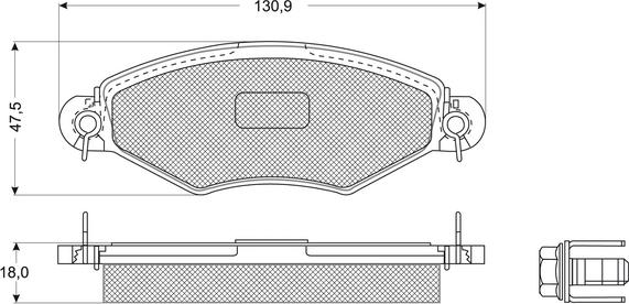 Procodis France PF1215 - Тормозные колодки, дисковые, комплект autospares.lv