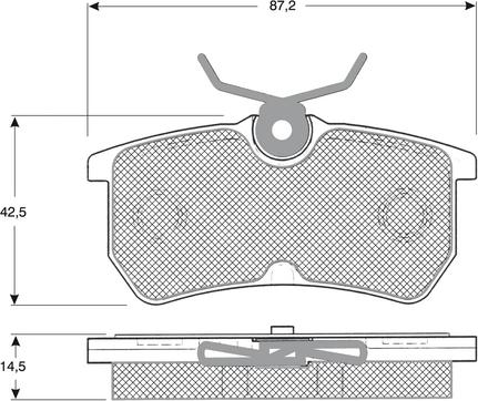 Procodis France PF1218 - Тормозные колодки, дисковые, комплект autospares.lv