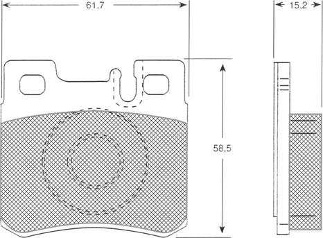 Procodis France PF1233 - Тормозные колодки, дисковые, комплект autospares.lv