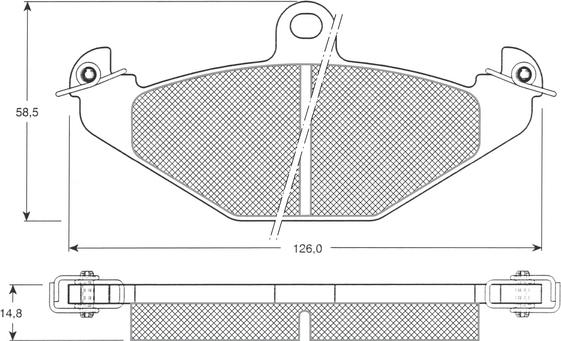 Procodis France PF1237 - Тормозные колодки, дисковые, комплект autospares.lv