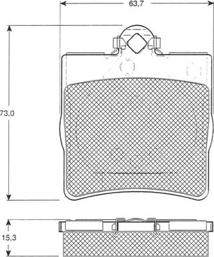 Procodis France PF1229 - Тормозные колодки, дисковые, комплект autospares.lv