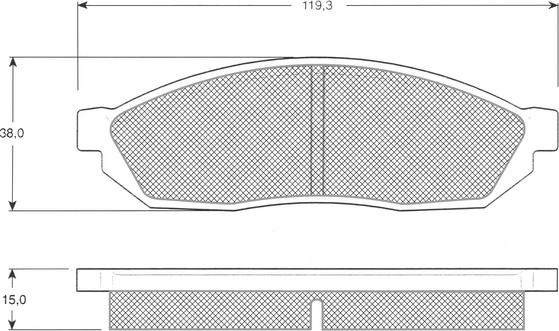 Procodis France PF1228 - Тормозные колодки, дисковые, комплект autospares.lv