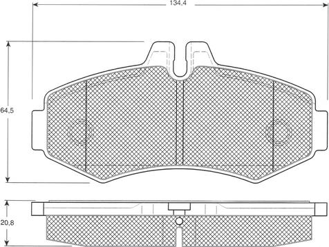 Procodis France PF1223 - Тормозные колодки, дисковые, комплект autospares.lv